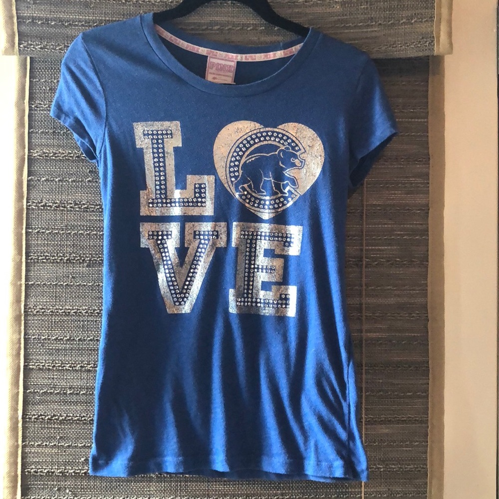 Cubs PINK tshirt with rhinestone details